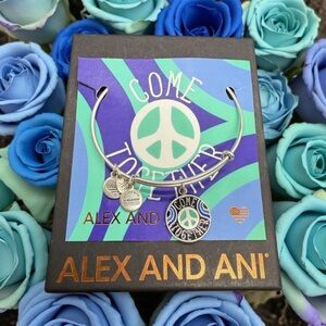 💙ALEX AND ANI💙Come Together Charm Bangle in Rafaelian Silver w/Gift Box/NWOT